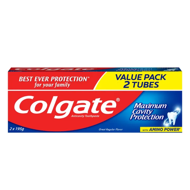 Colgate Maximum Cavity Protection Great Regular Flavor Anti-Cavity ...