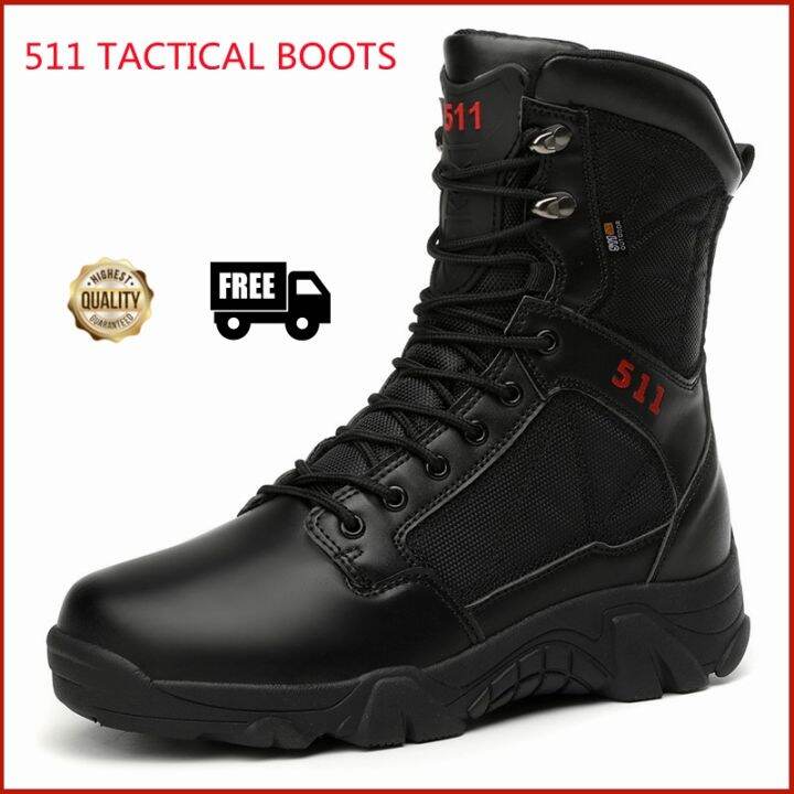 Ready stock！Men's Tactical Boots Lightweight Combat Boots Special