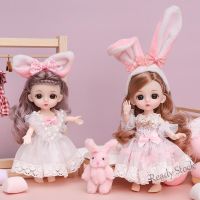 【Ready Stock】 ✵❈ C30 New 13 Movable Jointed Princess Dolls Toys Mini 16cm 1/12 BJD Doll Girls Toys 3D Eyes Makeup Dolls with Clothes
