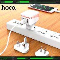 Hoco C83 ที่ชาร์จพินแบบถอดได้, เอาต์พุต USB 3 ช่อง 2.4A, ปลั๊ก US / EU / UK สามารถถอดและเปลี่ยนได้ตลอดเวลา