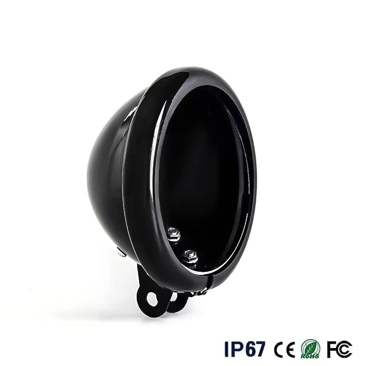 5 34 Round Motorcycle Accessories 5.75inch LED Headlight Housing Bucket  For Harley Sportster FXWG Chopper 5.75 Headlamp Cover