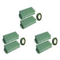 6 Pack Floral Foam Cage for Flower Arrangements Dry and Wet Floral Foam for Fresh Artificial Flowers Florist Foam