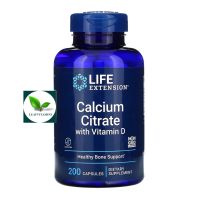 NEW Life Extension Calcium Citrate with Vitamin D / 200 capsules