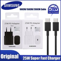 [KOLT Digital] Samsung ของแท้25W Usb Type C ชาร์จเร็ว Pd เครื่องแปลงพลังงานกำแพง S22 S21 S20 A53 A73 A33 A13 A52 A72 Z พับ3 Cargador