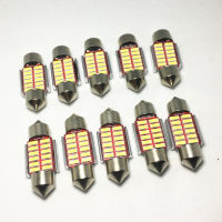 10PCS รถ Festoon 31 มม.36 มม.39 มม.42 มม.หลอดไฟ LED C5W Super Bright 4014 SMD CANbus จัดแต่งทรงผมรถ LightInterior อ่านโคมไฟ 12V-gcbfxbfgfznfxnn