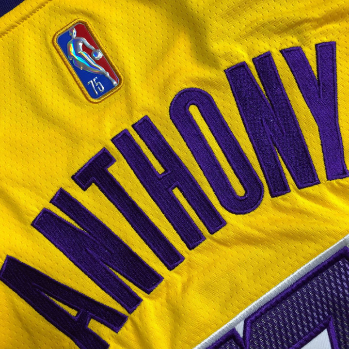 top-quality-hot-sale-fine-embroidery-mens-2022-los-angeles-lakerss-carmelo-anthony-75th-anniversary-swingman-jersey-yellow