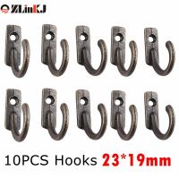 【CW】 10pcs Small Antique Hooks Wall Hanger Curved Buckle Horn Lock Clasp 23mm x 19mm Jewelry Hardware