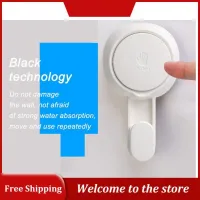 【YF】 2pcs Taili Strong Vacuum Suction Cup Hook Free Punching Bathroom Traceless Viscose Wall Door Behind Towel Sticky Home Storage