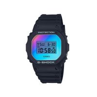 G-SHOCK แหล่งกำเนิด G-SHOCK รุ่นลิมิเต็ดอิดิชั่นสีรุ้ง Casio CASIO Jam Tangan Digital DW-5600SR-1สีดำสีรุ้งนำเข้าใหม่จากต่างประเทศ [นำเข้าคู่ขนาน]