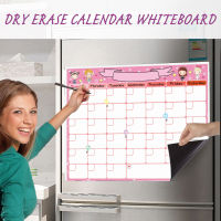 Blue Pink Magnetic Whiteboard Sheet For Kitchen Fridge Multipurpose Fridge Weekly White Board Calendar For Menu Planning