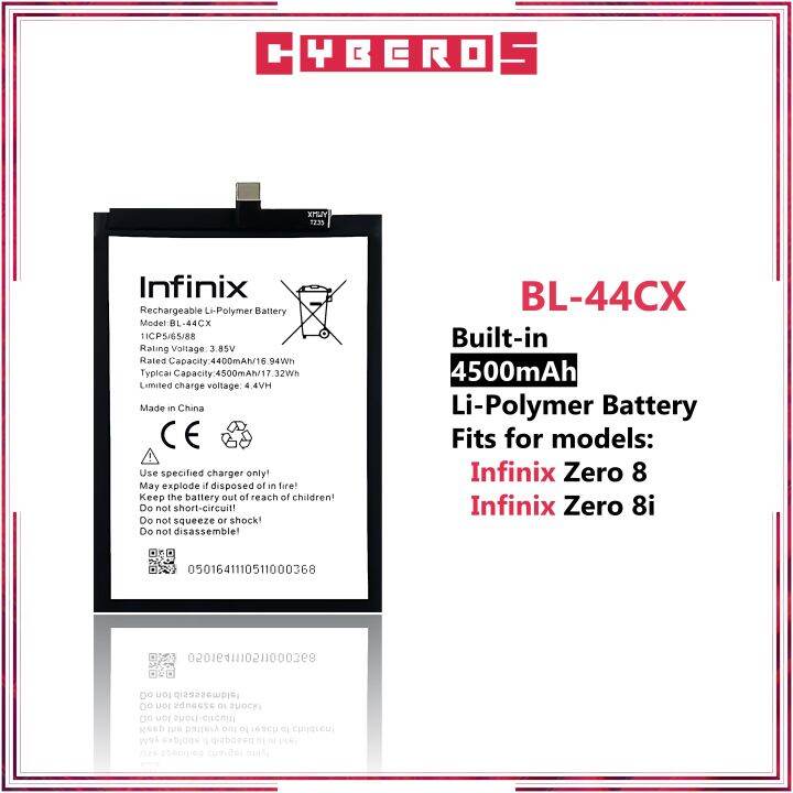 infinix zero 8i battery