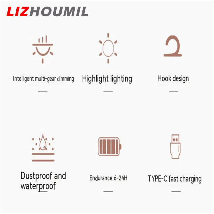 lizhoumil-โคมไฟตั้งแคมป์กลางแจ้ง3โหมดแสงอเนกประสงค์ตะเกียงตั้งแคมป์ชาร์จ-usb-พร้อมตะขอดีไซน์