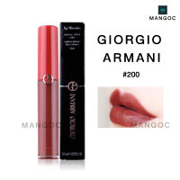 Giorgio Armani Lip Maestro Intense Velvet Color 6.5ml  ลิป #200 เนื้อลิควิด เนื้อครีมที่ให้สีสดชัด เพื่อริมฝีปากสวย ติดทนยาวนาน ลิปสติก