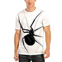 Spider Print Summer New 3d Style Popular Print Mens T-shirt O-neck Tops Short Sleeve Tees Handsome Humorous Insect Cock Clothes