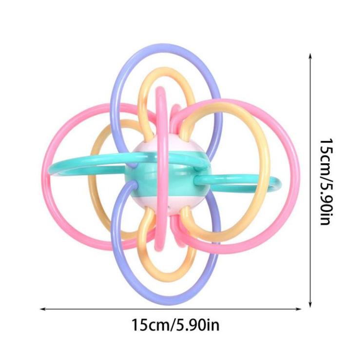 baby-teether-toys-soft-manhattan-hand-ball-toy-newborn-baby-teething-ball-sensory-toys-teether-for-improving-hands-on-and-auditory-perception-superior