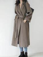 [COD] Double-sided cashmere coat womens mid-length 2022 new high-end over-the-knee loose woolen wholesale