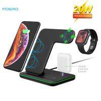 ZZOOI FDGAO 3 in 1 20W Fast Wireless Charger for Iphone 14 13 12 11 Pro X XS XR 8 Charger Dock Stand For Airpods Pro Apple Watch SE 8