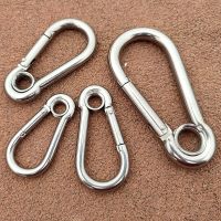 1Pcs 304 316 Stainless Steel Carabiner Carbine Snap Hook with Eyelet Spring Buckle Key Ring M4 M5 M6 M7 M8 M9 M10 M11 M12 M14 Coil Springs