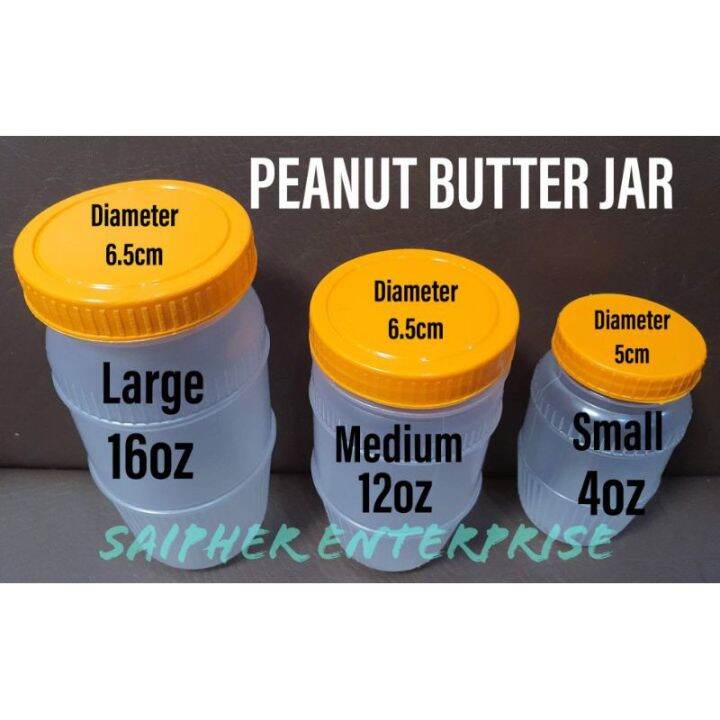 Peanut Butter Plastic Jar with free sealer Lazada PH