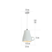 Ceramic Led Pendant Light Modern Tea Cup Teapot Hanging Lamp Kitchen Dining Room Lights Bar Cafe Home Decor Lighting Fixtures