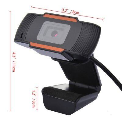 ZZOOI Auto Focus Webcam USB 2 0 1080P Desktop Computer Laptop Clip-on Webcam for Video Meeting  Orange