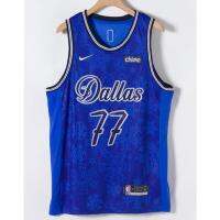 Hot Newest Top-quality New arrival 2022 2023 Newest shot goods Most popular 22/23 Top quality Ready Stock High quality 2022 new season NBA mens Dallas Mavericks 77 Luka Doncic embroidery basketball jerseys jersey Fashion edition blue