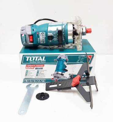 Total เครื่องเซาะร่อง เครื่องทริมเมอร์ 1/4 นิ้ว (6 มม.) รุ่นงานหนัก รุ่น TLT5001 ( Laminate Trimmer )