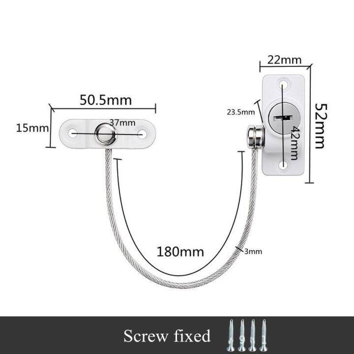 4ชิ้น-ล็อตตัวจำกัดหน้าต่างบ้านเครื่องป้องกันตัวล็อกประตูเด็กล็อคหน้าต่างสำหรับเด็กลิ้นชักล็อคที่มีรหัสผ่านอุปกรณ์ล็อคตู้และสายรัดความปลอดภัยของเด็ก