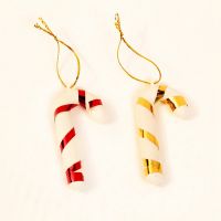 100 Pcs Hanging Candy Cane Ornaments Festival Party Xmas Tree Decoration Supplies