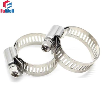 ◊✴❀ 30PCSStainless Steel Hose Clamp Adjustable Pipe Clamps Fuel Line Clamp Worm Drive Pipes Tube Clamp Clips for Plumbing Automotive