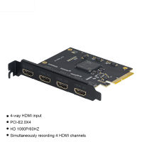 กล่องการ์ดบันทึกวิดีโอ HDMI SDI 2 4ช่อง1080P HDMI SDI ถ่ายทอดสดการสตรีมมิ่งการ์ดบันทึกวิดีโอ PCI Express สำหรับ Wirecast