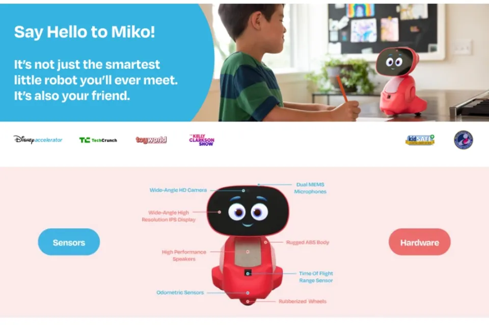  Miko 3: AI-Powered Smart Robot for Kids, STEM Learning &  Educational Robot, Interactive Robot with Coding apps + Unlimited Games