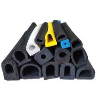 EPDM Foam Rubber Strip Self-adhesive Foam Sealing Strip Distribution Box Cabinet Waterproof Dustproof Semi-circular Seal Strip