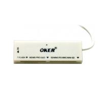 ??HOT!!ลดราคา?? OKER Card Reader USB 2.0 ตัวอ่านการ์ด C-09 (White)#252 ##ที่ชาร์จ แท็บเล็ต ไร้สาย เสียง หูฟัง เคส Airpodss ลำโพง Wireless Bluetooth โทรศัพท์ USB ปลั๊ก เมาท์ HDMI สายคอมพิวเตอร์