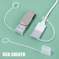 【ขาย】ปลั๊กกันฝุ่นสำหรับ USB-A ผู้ชาย5ชิ้น USB สายเคเบิลฝามีสายรัดกันฝุ่นกันน้ำกันหมวกอำพรางสำหรับ USB สายสมาร์ทโฟน