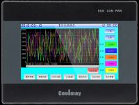 ♠ Coolmay 4.3 Inch EX3G-43i-24MR-2AD1DA-A4-V-485P 12 Relay Outputs Pt100 0-10v Analog Control i/o Integrated Plc Controller