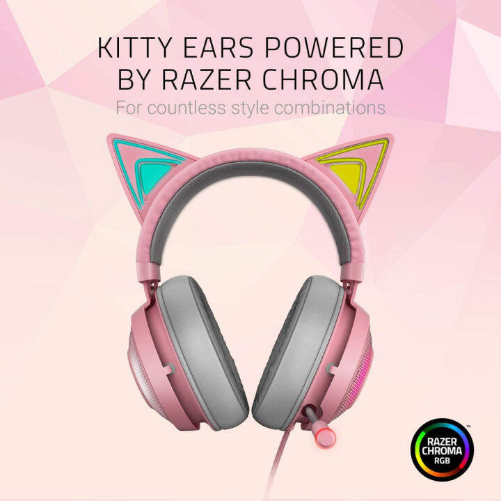 razer-kraken-kitty-rgb-usb-gaming-headset-thx-7-1-spatial-surround-sound-chroma-rgb-lighting-retractable-active-noise-cancelling-mic-lightweight-aluminum-frame-for-pc-quartz-pink