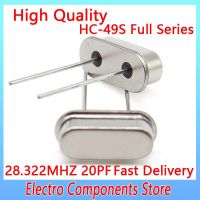 10PCS/Lot HC-49S DIP-2 Passive Crystal Resonator Oscillator Quartz 28.322MHZ HC-49US 2Pin 20PF ±20PPM HC-49S Through Holes