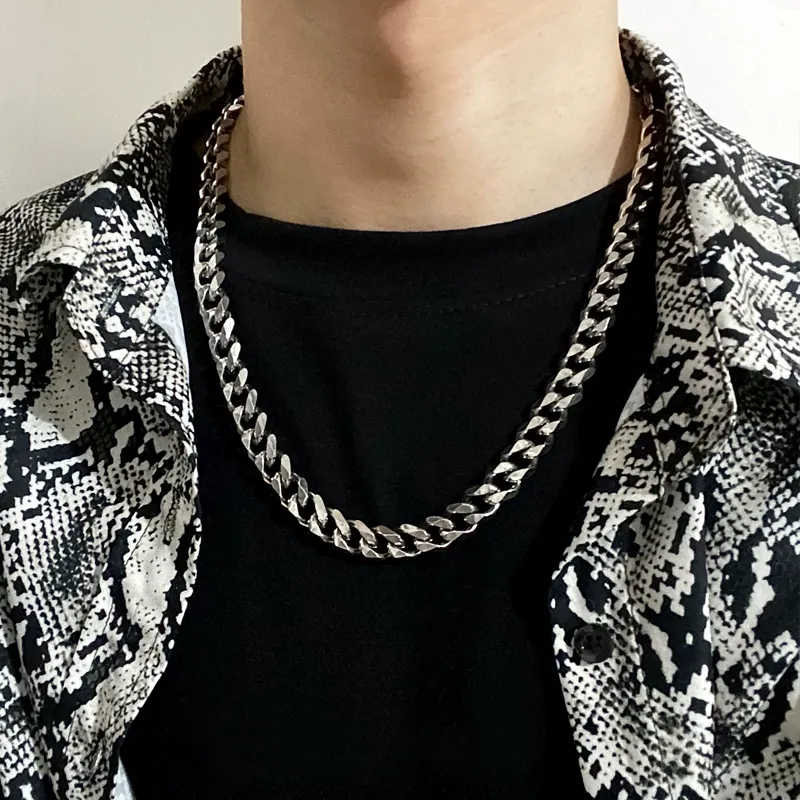 Women Men Stainless Steel Chains Necklace Korea Boys Girls Guys Punk Rock  Personality Choker HipHop Street Rap Necklaces Unisex - Price history &  Review, AliExpress Seller - Prom Fans Official Store