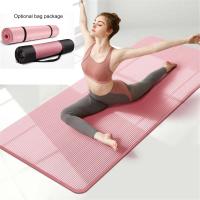 ♠ 20/15/10 MM Extra Thick Double Layer NBR Non-Slip Tasteless Yoga Pilates Mat Gymnastics Fitness Exercise Gym Home Massage Pad