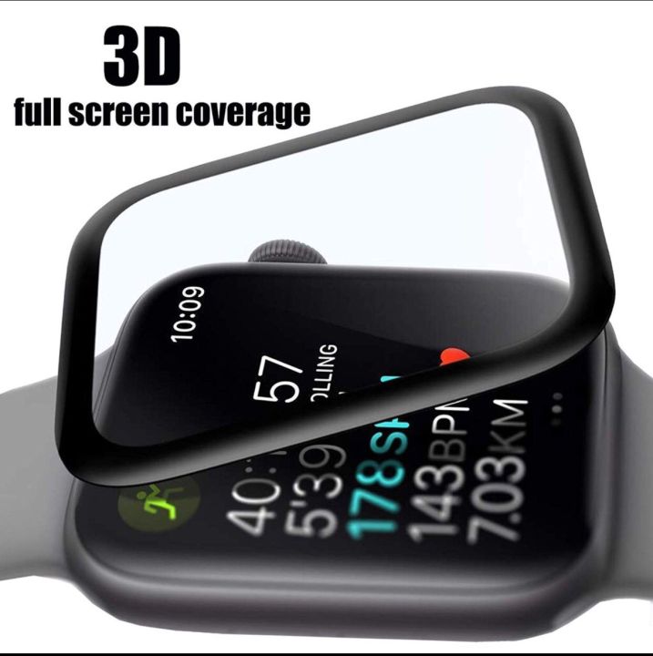 apple-watch-ultra-49mm-ไอโฟน-ฟิล์มกันรอย-ฟิล์มกันรอยหน้าจอ-ฟิล์มกระจกนิรภัย-เต็มจอ-กาวเต็ม-full-glue
