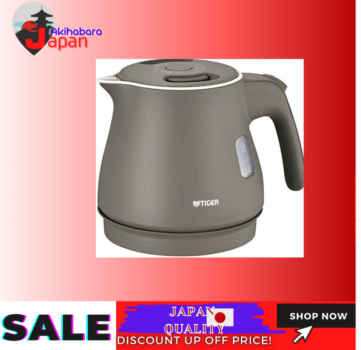 [100 Japan Import Original] Tiger magic electric kettle 0.6L Ash gray PCMA060HA Lazada