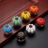 【CC】☬  Handle Door Knobs Drawer Cupboard Pull Pumpkin Cabinet Handles Hardware