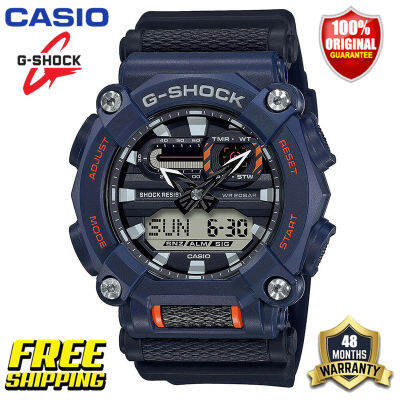 นาฬิกากีฬาผู้ชาย G-Shock GA900 ต้นฉบับ แสดงเวลาคู่ กันน้ำได้ถึง 200 เมตร กันกระแทกได้ โลกเวลา แสง LED อัตโนมัติ รับประกัน 4 ป GA-900-2A (ใหม่แท้)