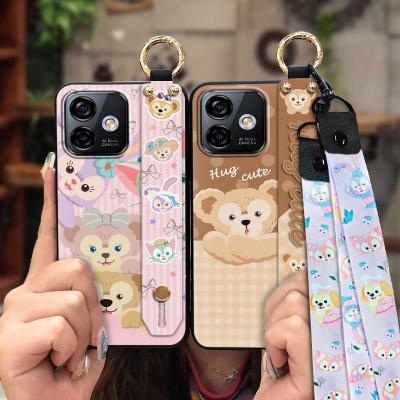 Silicone Wristband Phone Case For Ulefone Note16 Pro Back Cover Cartoon Kickstand Wrist Strap Cute Durable Soft case