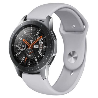 สายนาฬิกาข้อมือซิลิโคนขาวดำสำหรับนาฬิกา Samsung Galaxy Active 2 22Mm
