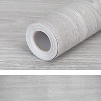 【CW】 6M Gray Wood Grain Contact Paper for Refurbish Adhesive Thick Wallpaper and Stick Stickers