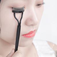 Metal Eyelash Comb Foldable Handle Durable Lightweight Eyelash Brush Remove Mascara Clumps Eyelash Curler Eye Makeup Beauty Tool