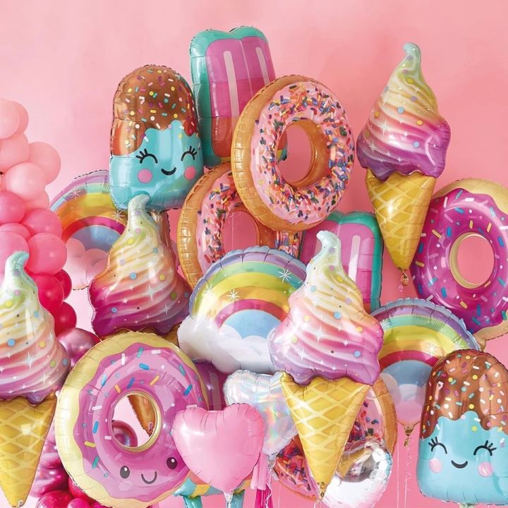 16-inch-mini-ice-cream-pizza-hot-dog-donut-food-aluminum-film-balloon-birthday-foil-balloons-party-decorations