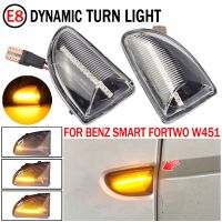 LED Dynamic Car Blinker Side Mirror Marker Turn Signal Lights Lamp Accessories For Smart Fortwo 451 MK1 MKII 2007-2015